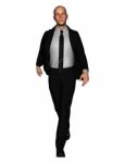 3d Rendering Of Full Length Businessman In Everyday Actions Stock Photo