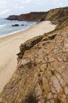 Beautiful Coastline Of Sagres Stock Photo