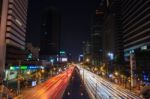 Bangkok Night Scene Stock Photo