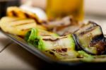 Grilled Assorted Vegetables Stock Photo