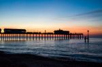 Sunrise Over Southwold Pier Stock Photo