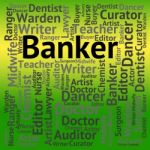 Banker Job Representing Financier Career And Banks Stock Photo