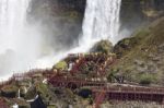 Beautiful Close Photo Of The Amazing Niagara Waterfall Us Side Stock Photo