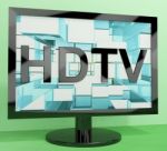 High Definition Television Stock Photo