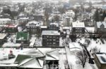 View Over Reykjavik From Hallgrimskirkja Church Stock Photo