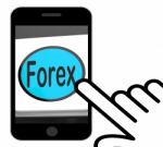 Forex Button Displays Foreign Exchange Or Currency Stock Photo