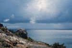 Pristine Beach On Moreton Island.  Stock Photo