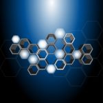 3d Hexagon Pattern Stock Photo