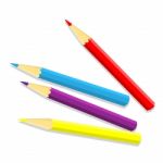 Isolated Of Color Pencil -  Illustration Stock Photo