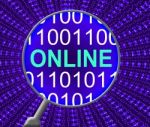 Online Data Shows Web Site And Computer Stock Photo