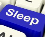 Sleep Computer Key Stock Photo