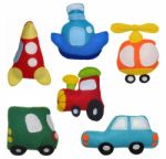 Felt Toys Vehicles Stock Photo