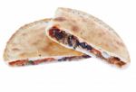 Isolated Pizza Pocket Stock Photo