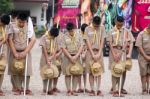 Student 11-12 Years Old, Scout Assembly, Teepangkorn Scout Camp In Samut Sakhon Thailand Stock Photo