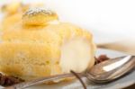 Cream Roll Cake Dessert And Spices Stock Photo