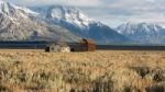 Jackson, Wyoming/usa - September 30 : View Of Mormon Row Near Ja Stock Photo