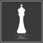 The King Chess Piece On Grey Background Stock Photo