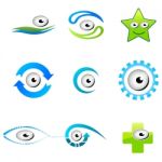 Shapes Of Eyes Icons Stock Photo