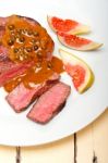 Green Peppercorn Beef Filet Mignon Stock Photo