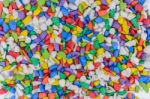 Closeup Top View Of Pebble Stones Colorful, Background Stock Photo