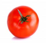 Red Tomato Isolated On The White Background Stock Photo