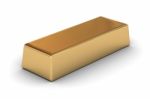 Gold Ingot Stock Photo