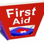 First Aid Book Stock Photo