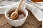 Honey Dipper Delicious Sweet Healthy Still Life Closeup Stock Photo