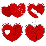 Red Heart Illustration Stock Photo