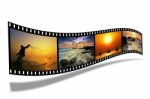 Film Strip Of Photos Stock Photo