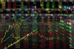 Stock Exchange Graph Background Stock Photo