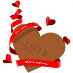 Valentine Chocolate Stock Photo