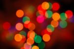 Christmas Lights Glowing (blur Motion Background) Stock Photo