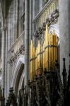 The Organ In Winchester Cathedral Stock Photo