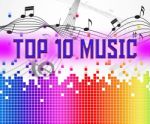 Music Charts Represents Hit Parade And Hits Stock Photo