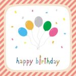 Happy Birthday Greeting Card2 Stock Photo