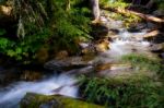 Holland Creek On A Sunny Autumn Day Stock Photo