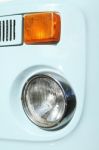 Headlight Of Vintage Car Stock Photo