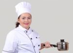 Woman Chef Stock Photo