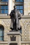 Statue Of August Fuerst Von Hardenberg Outside The Berlin State Stock Photo