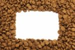 Square Or Rectangular Frame Of Pet (dog Or Cat) Food For Backgro Stock Photo