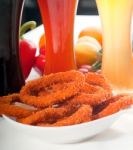 Calamari Rings Stock Photo