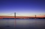 The Forth Road Bridge In Edinburgh Stock Photo