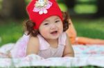 Little Asian Girl Stock Photo