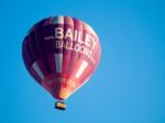 Hot Air Balloon Flying Over Bath Stock Photo