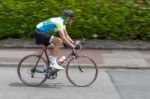 Cyclist Participating In The Velethon Cycling Event In Cardiff W Stock Photo