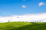 View Of The Scenic Tuscan Countryside Stock Photo