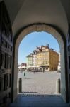 A View Of The Old Market Square In Warsaw Stock Photo