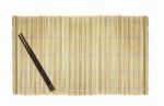 Bamboo Mat Stock Photo