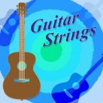 Guitar Strings Means Steel Wires And Guitars Stock Photo